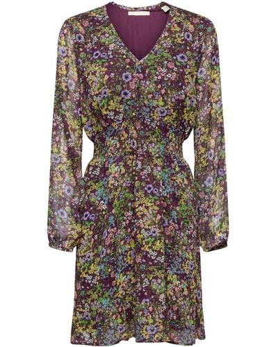 Esprit Mini-robe tissée à motif floral - Violet