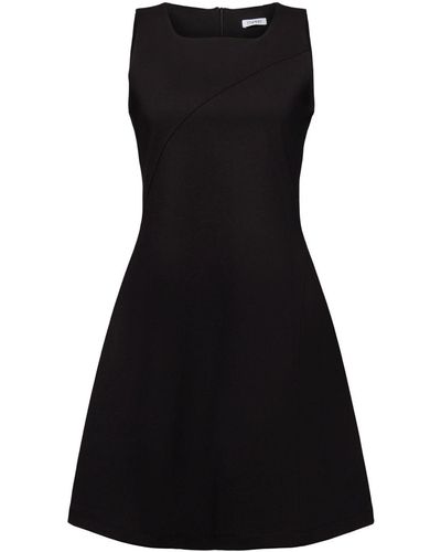 Esprit Mouwloze Punto Mini-jurk - Zwart
