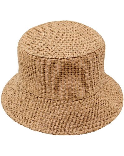 Esprit Geweven Bucket Hat - Naturel