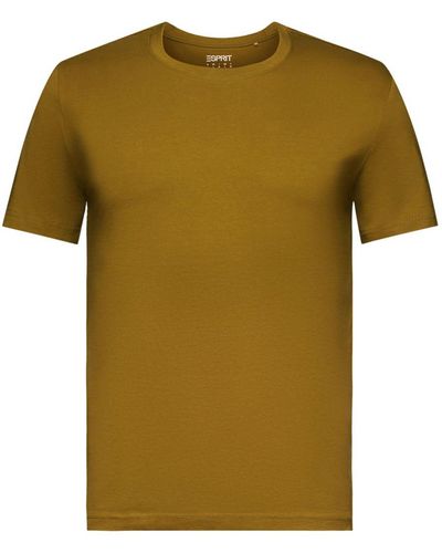 Esprit T-shirt en jersey de coton biologique - Vert