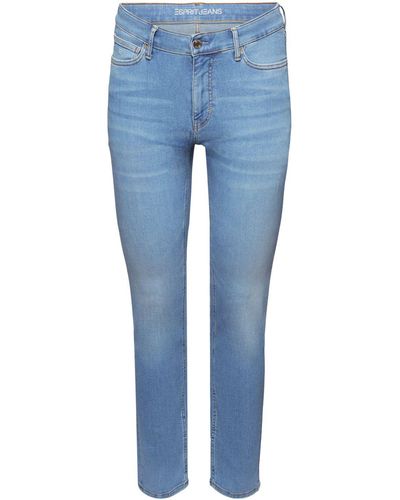 Esprit Skinny Jeans mit mittlerer Bundhöhe - Blau