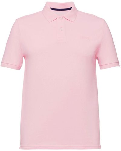 Esprit Piqué-Poloshirt - Pink