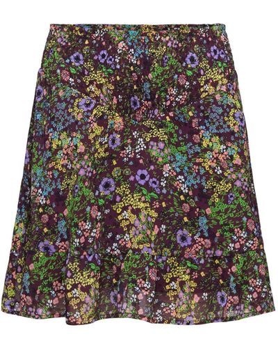 Esprit Mini-jupe à fleurs - Violet
