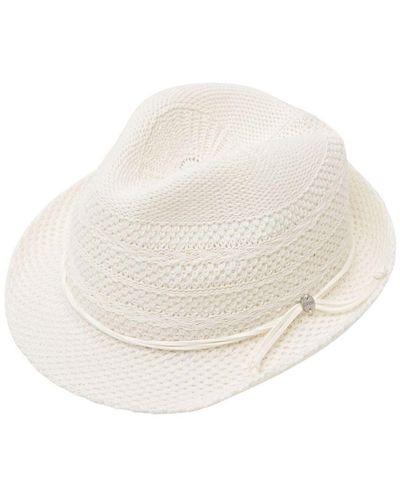 Esprit Fedora-Hut aus Strick - Weiß