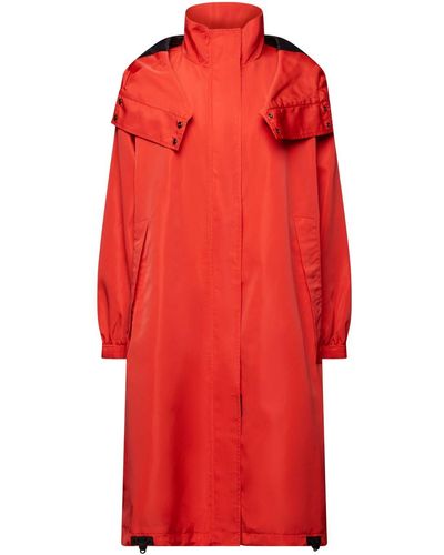Esprit Manteau à capuche amovible - Rouge