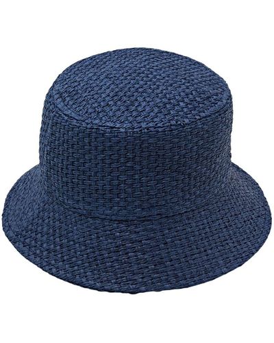 Esprit Geweven Bucket Hat - Blauw