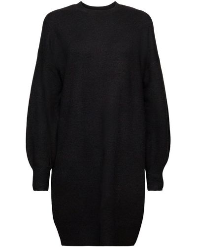 Esprit Mini-robe en maille - Noir