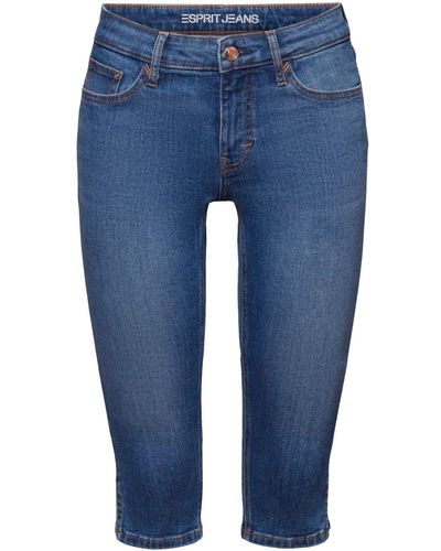 Esprit Mid Rise Capri-jeans - Blauw