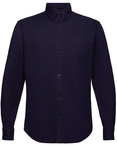 Esprit Twill Regular Fit-overhemd - Blauw