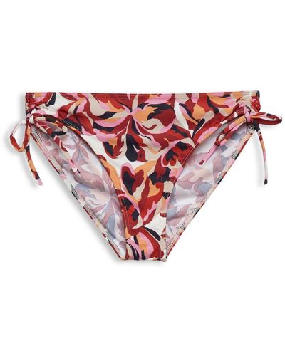 Esprit Carilo Beach Bikinibroekje Met Bloemenprint - Roze