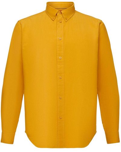 Esprit Overhemd Van Corduroy - Geel