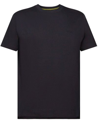 Esprit T-shirt Met Geborduurd Logo - Zwart