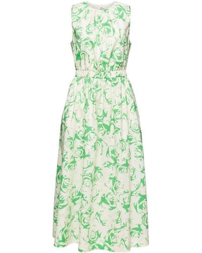 Esprit Minikleid A-Linien-Kleid mit Print - Grün