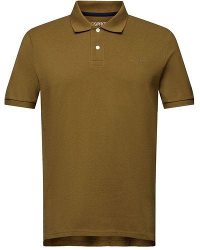 Esprit Piqué-Poloshirt - Grün