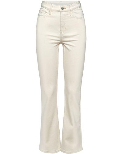 Esprit Bootcut-Jeans mit besonders hohem Bund - Weiß