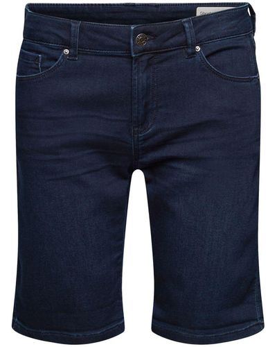 Esprit Jeans-Shorts aus Bio-Baumwoll-Mix - Blau