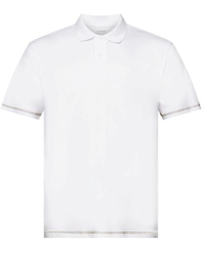 Esprit Poloshirt aus Jersey - Weiß