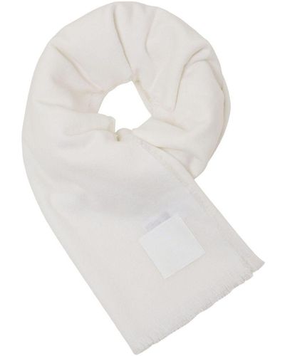 Esprit Schal aus gebürstetem Wollmix - Weiß