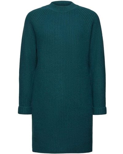Esprit Mini-jurk Van Een Ribbreisel - Groen