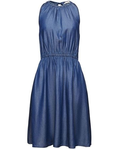 Esprit Mini-jurk Met Denim Look - Blauw
