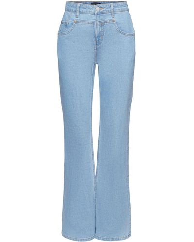 Esprit Bootcut Jeans Met Opvallende Inzet - Blauw