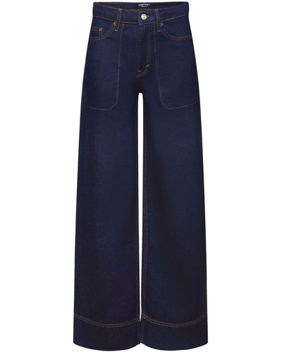 Esprit Retro-Jeans mit weitem Bein - Blau