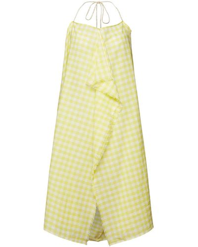 Esprit Neckholder-Strandkleid mit Print - Gelb