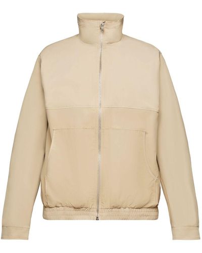 Esprit Blouson Windbreaker mit Reißverschluss - Natur