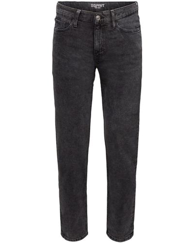 Esprit Slim Fit Jeans Met Middelhoge Taille - Zwart