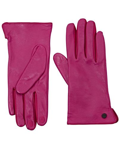 Esprit Leren Handschoenen - Roze