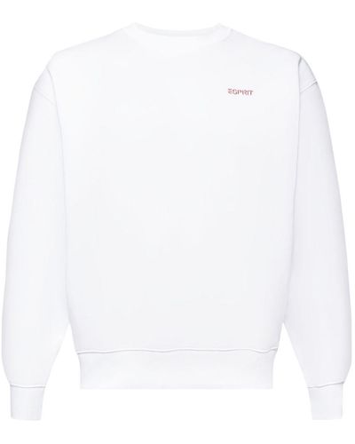 Esprit Sweatshirt Met Grafisch Logo - Wit
