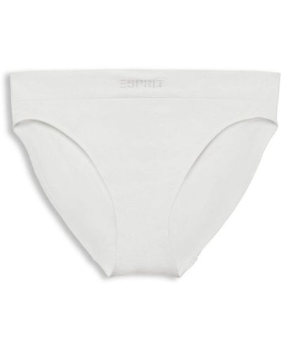 Esprit Slip sans couture à logo - Blanc