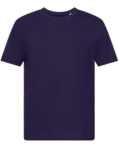 Esprit T-shirt Met Ronde Hals - Blauw