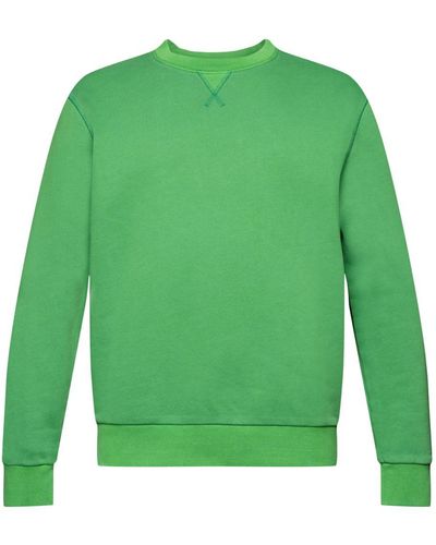 Esprit Sweat-shirt uni de coupe Regular Fit - Vert