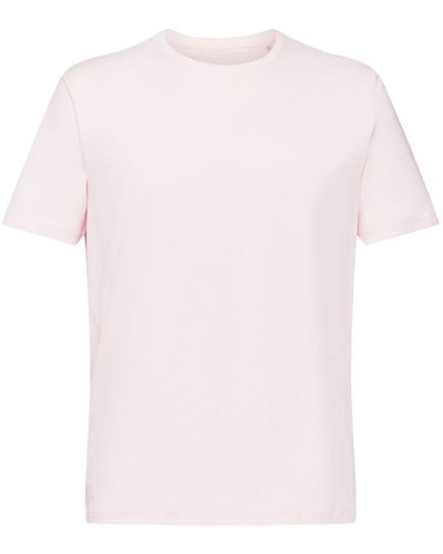 Esprit Kurzärmliges T-Shirt mit Rundhalsausschnitt - Pink