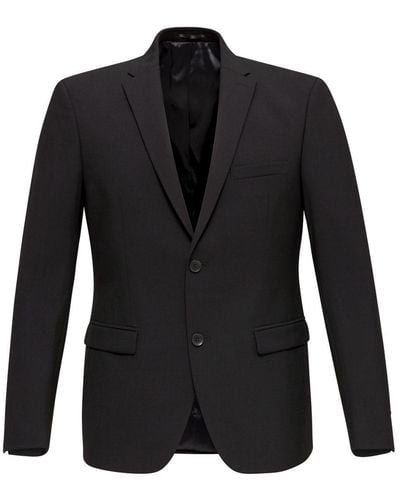 Esprit Veste en laine mélangée Active Suit - Noir