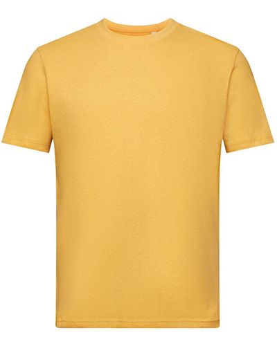 Esprit T-shirt Met Ronde Hals - Geel