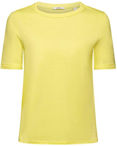 Esprit Katoenen T-shirt - Geel