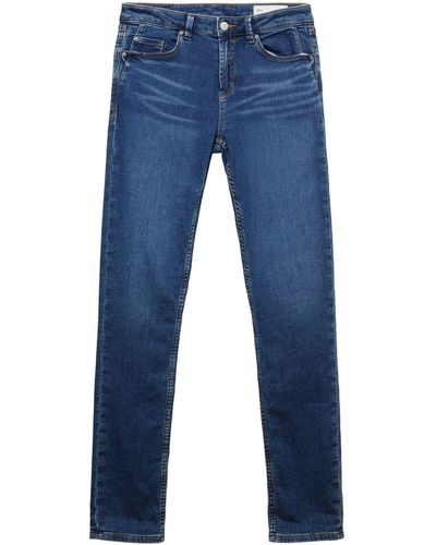 Esprit Stretch-Jeans aus Bio-Baumwoll-Mix - Blau