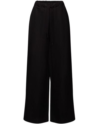 Esprit Collection Pantalon à enfiler à jambes larges - Noir