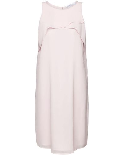 Esprit Mouwloze Crêpe Chiffon Mini-jurk - Wit