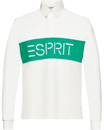 Esprit Jersey Rugbyshirt Met Logo - Groen
