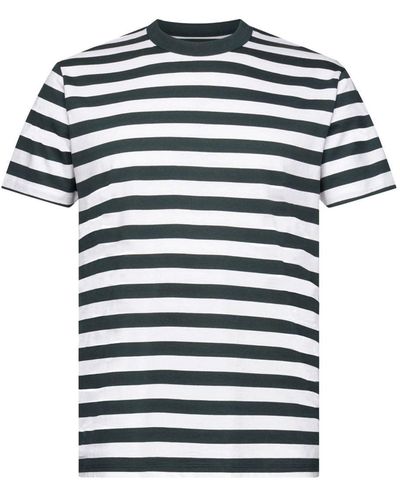 Esprit T-shirt Met Ronde Hals En Strepen - Meerkleurig