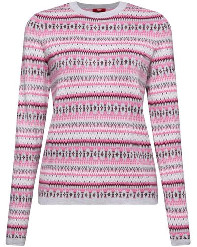 Esprit Jacquard Sweatshirt - Roze