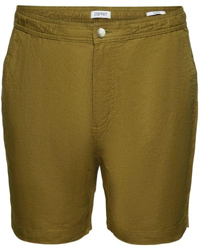 Esprit Stoffhose Shorts woven - Grün