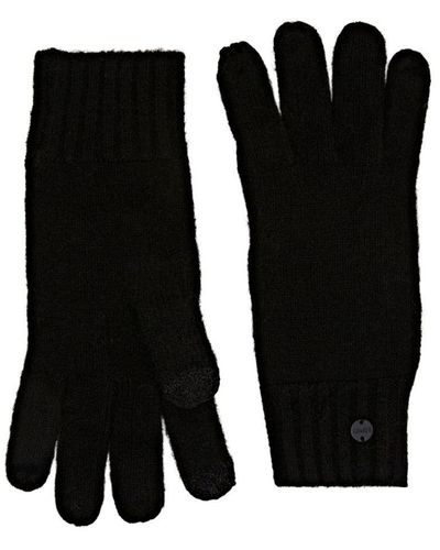 Esprit Handschoenen Van Een Ribbreisel - Zwart