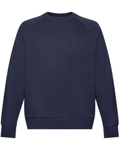 Esprit Sweat-shirt en coton de coupe Relaxed Fit - Bleu