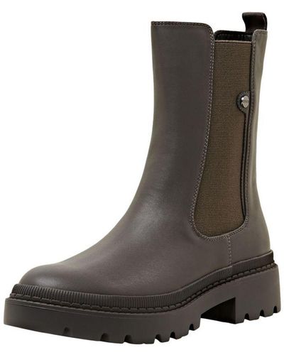 Esprit Épaisses bottines en similicuir - Multicolore