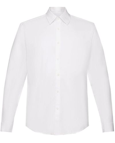 Esprit Shirt Met Slim Fit - Wit