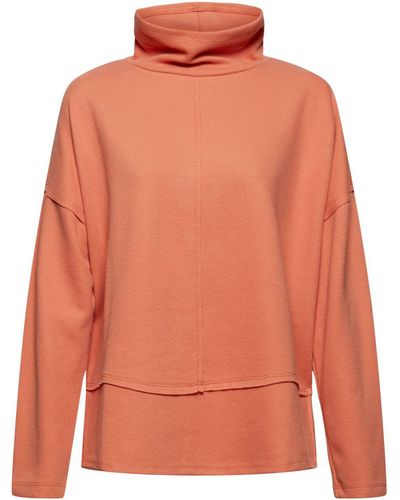 Esprit Sweater Van Een Mix Met Biologisch Katoen - Oranje